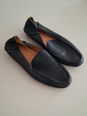 Calibre Classic Luxury Designer Genuine Leather Navy Slip-on Loafers (EU 42)